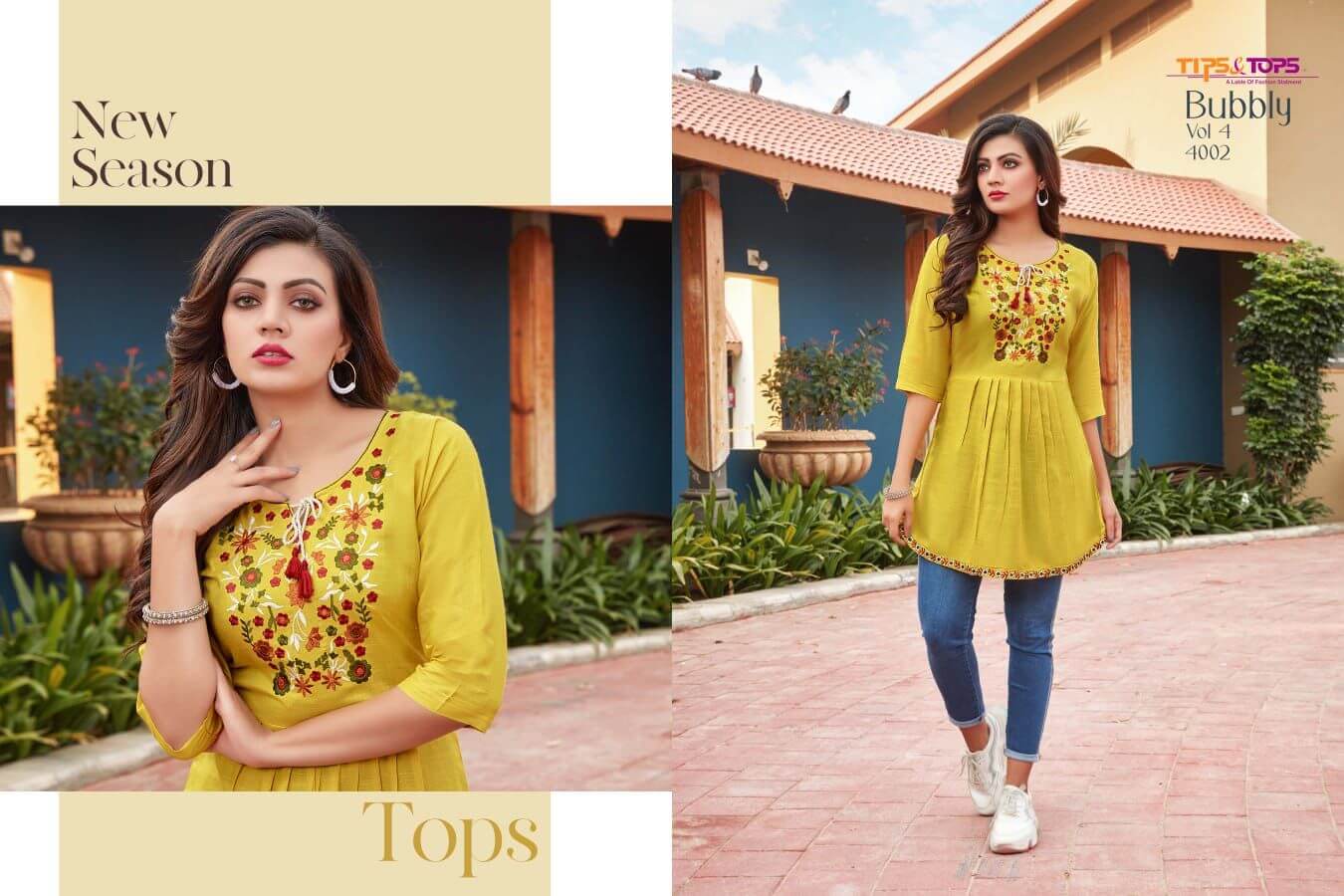 Tips And Tops Bubbly Vol 4 Rayon Western Tops Wholesale Catalog, Buy Full Catalog of Tips And Tops Bubbly Vol 4 Rayon Western Tops At Wholesale Price