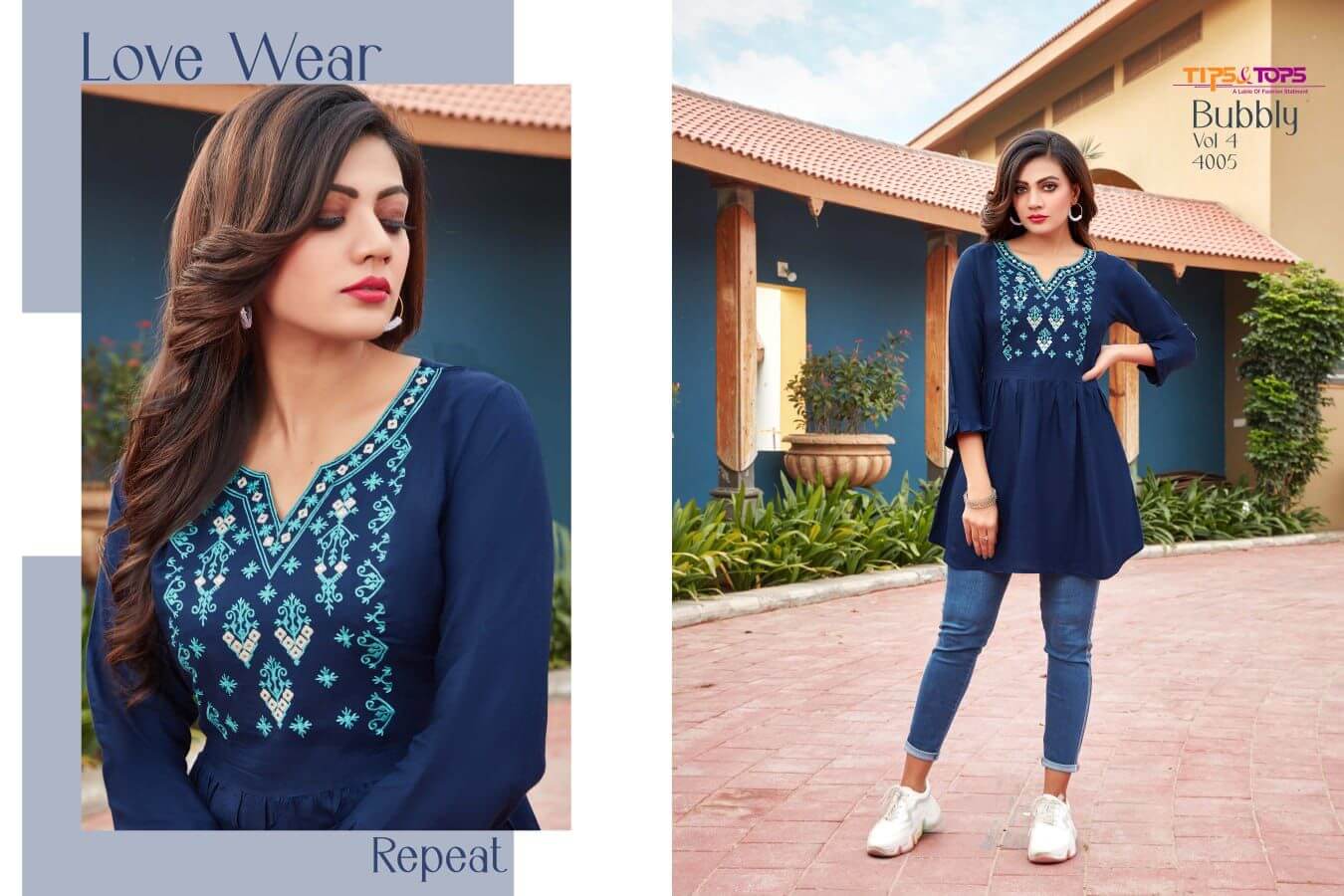 Tips And Tops Bubbly Vol 4 Rayon Western Tops Wholesale Catalog, Buy Full Catalog of Tips And Tops Bubbly Vol 4 Rayon Western Tops At Wholesale Price