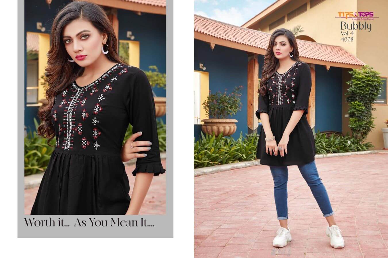 Tips And Tops Bubbly Vol 4 Rayon Western Tops Wholesale Catalog, Buy Full Catalog of Tips And Tops Bubbly Vol 4 Rayon Western Tops At Wholesale Price