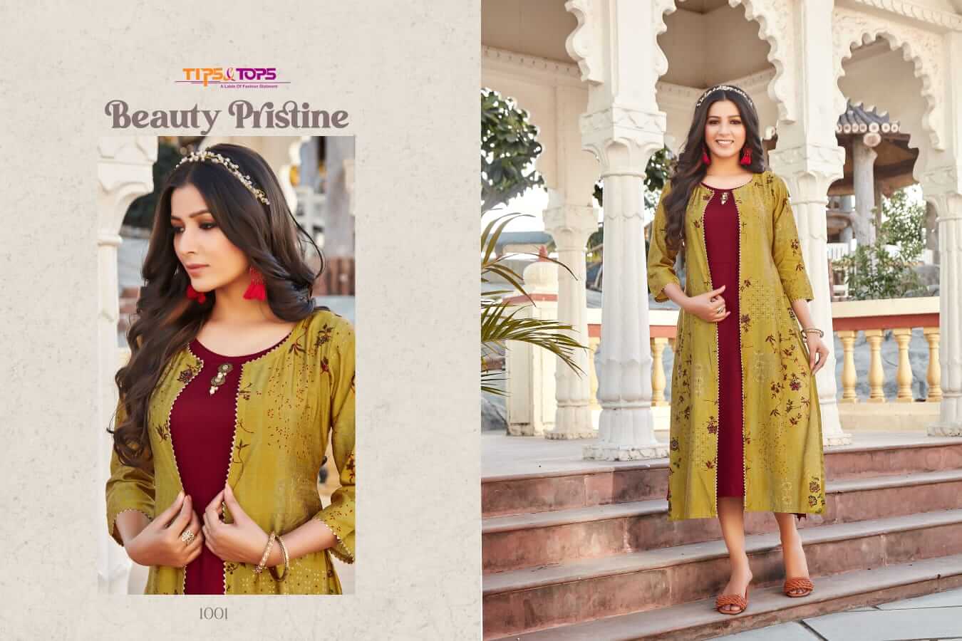 Tips And Tops Hello Jacks Kurti With Jacket Wholesale Catalog. Purchase Full Catalog of Kurti With Jacket In Wholesale Price Online