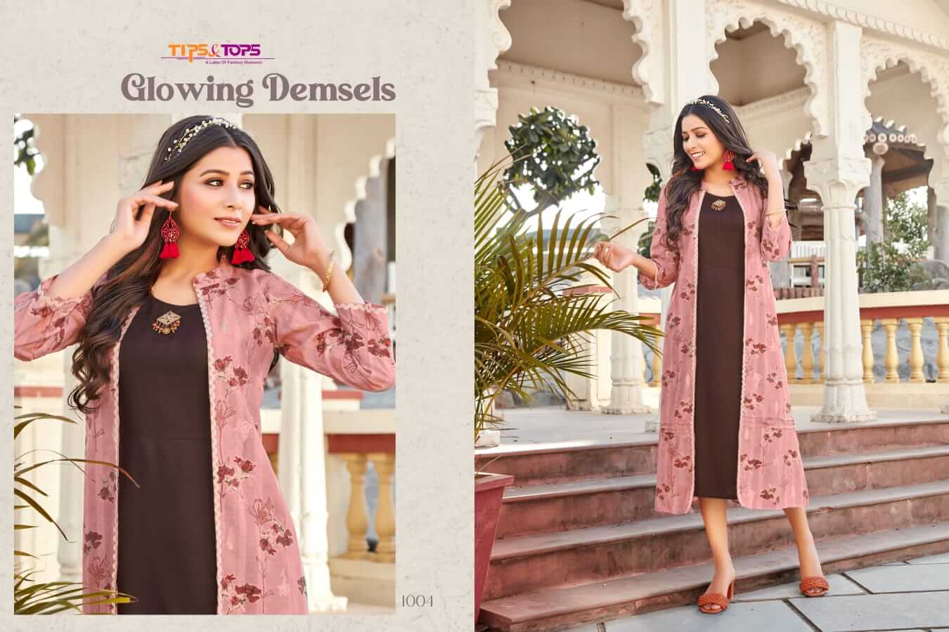 Tips And Tops Hello Jacks Kurti With Jacket Wholesale Catalog. Purchase Full Catalog of Kurti With Jacket In Wholesale Price Online