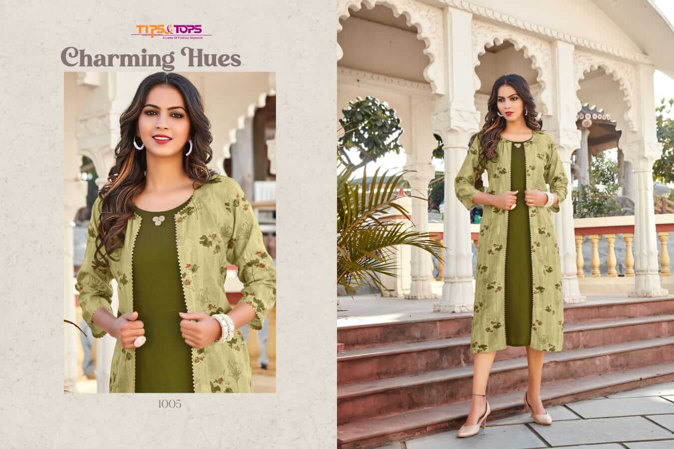 Tips And Tops Hello Jacks Kurti With Jacket Wholesale Catalog. Purchase Full Catalog of Kurti With Jacket In Wholesale Price Online