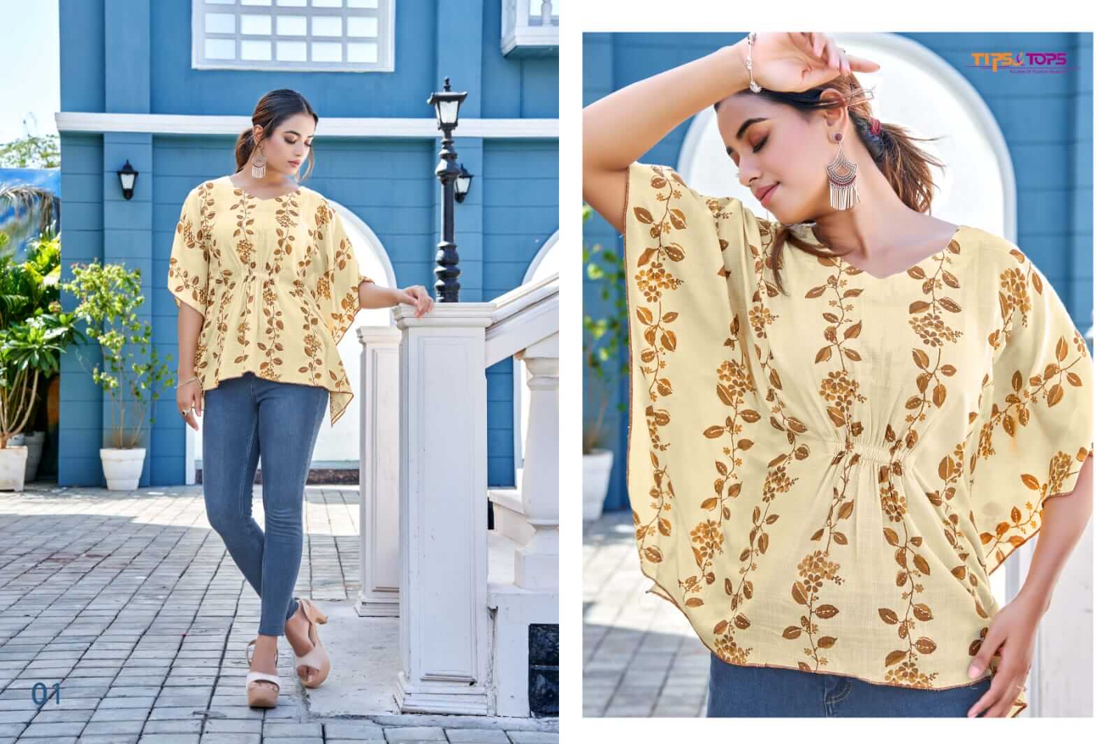 Tips And Tops Kaftans Tops Wholesale Catalog. Purchase Full Catalog of Kaftan Tops In Wholesale Price Online