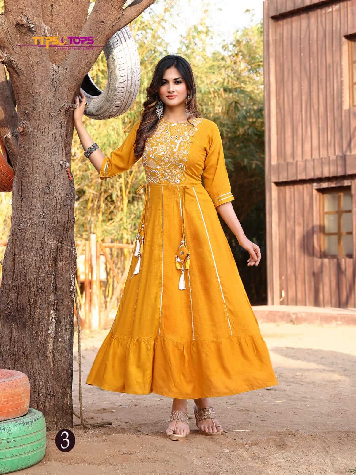 Tips And Tops Label Vol 1 Partywear Kurtis Wholesale Catalog, Buy Full Catalog of Tips And Tops Label Vol 1 Partywear Kurtis At Wholesale Price