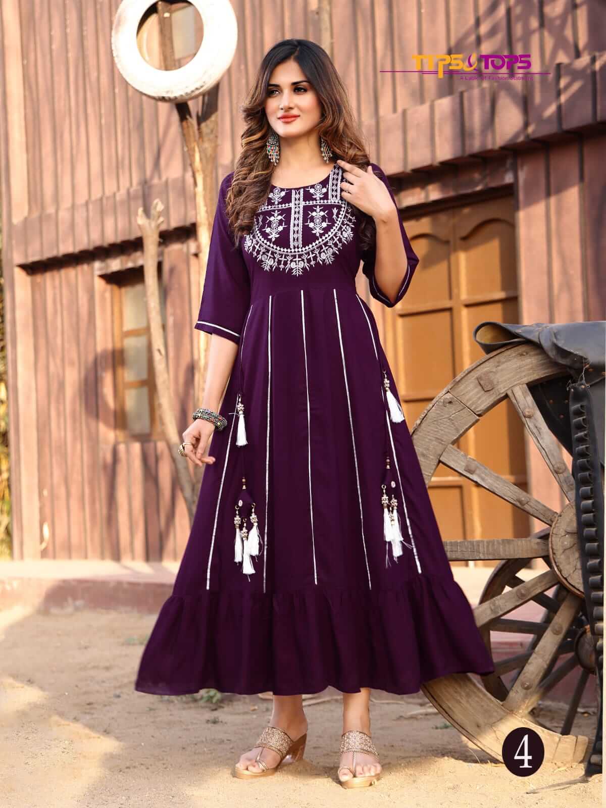 Tips And Tops Label Vol 1 Partywear Kurtis Wholesale Catalog, Buy Full Catalog of Tips And Tops Label Vol 1 Partywear Kurtis At Wholesale Price