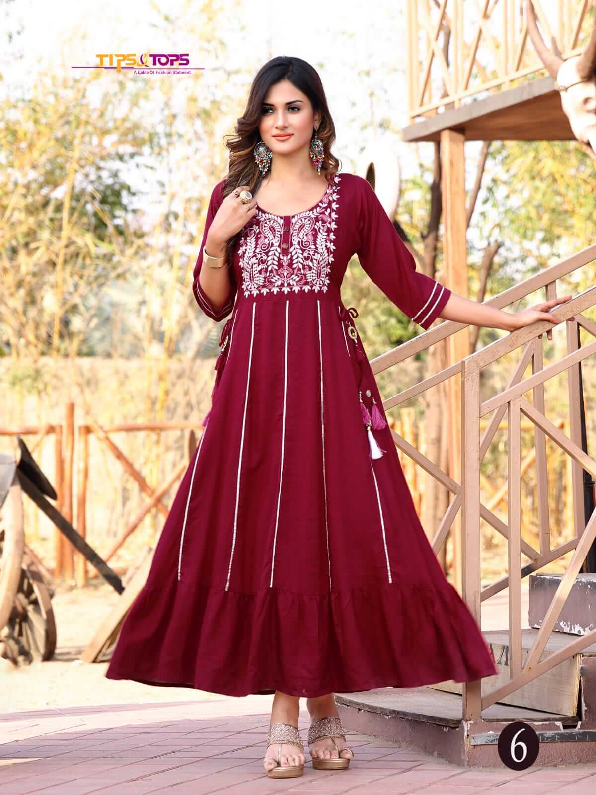 Tips And Tops Label Vol 1 Partywear Kurtis Wholesale Catalog, Buy Full Catalog of Tips And Tops Label Vol 1 Partywear Kurtis At Wholesale Price