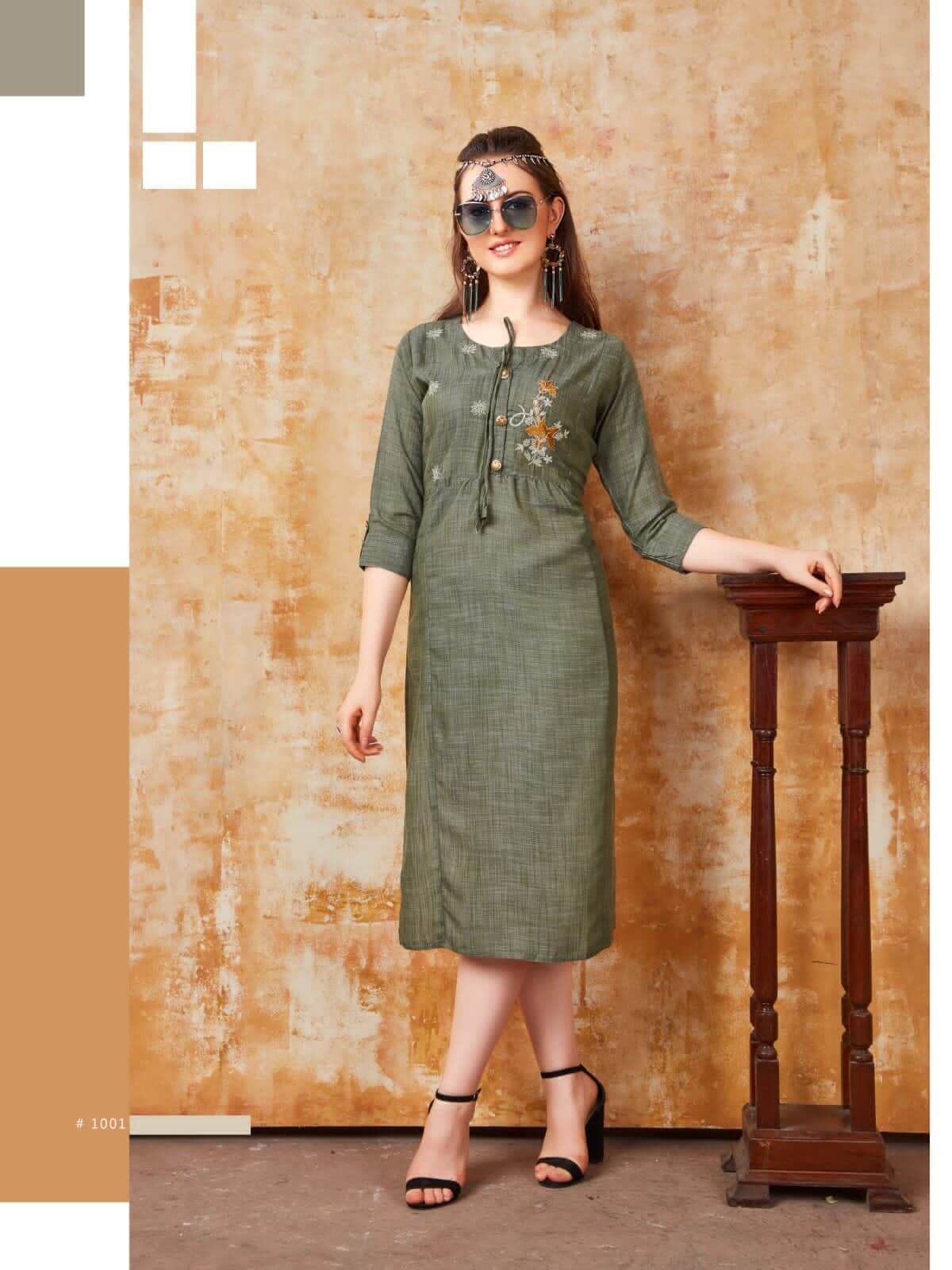 Tips And Tops Madame Rayon Kurtis Wholesale Catalog. Purchase Full Catalog Of Rayon Kurtis In Wholesale Price Onlile