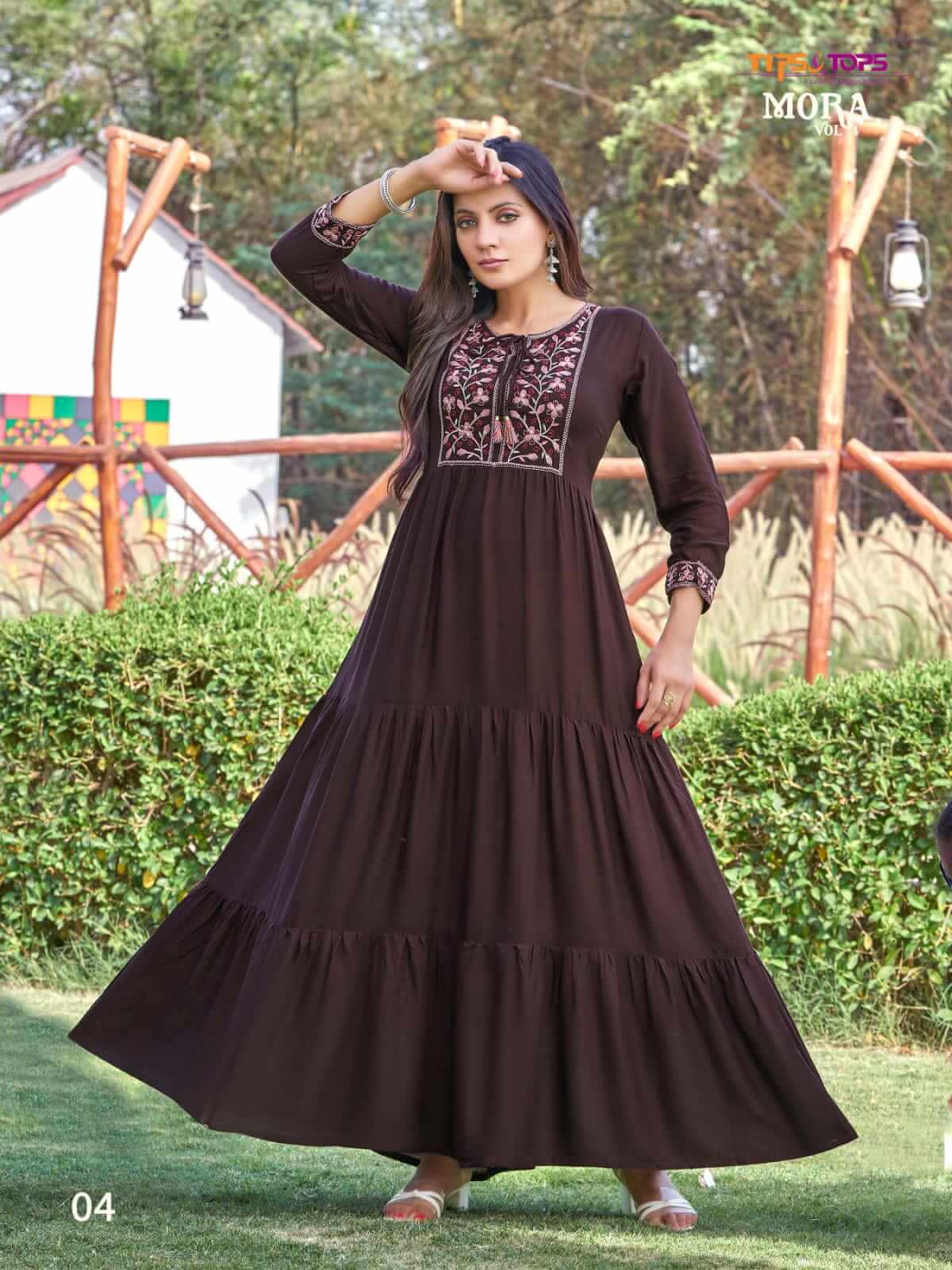 Tips And Tops Mora Vol 4 Party Wear Gown Catalog In Wholesale Price. Purchase Full Catalog of Tips And Tops Mora Vol4 In Wholesale Price Online