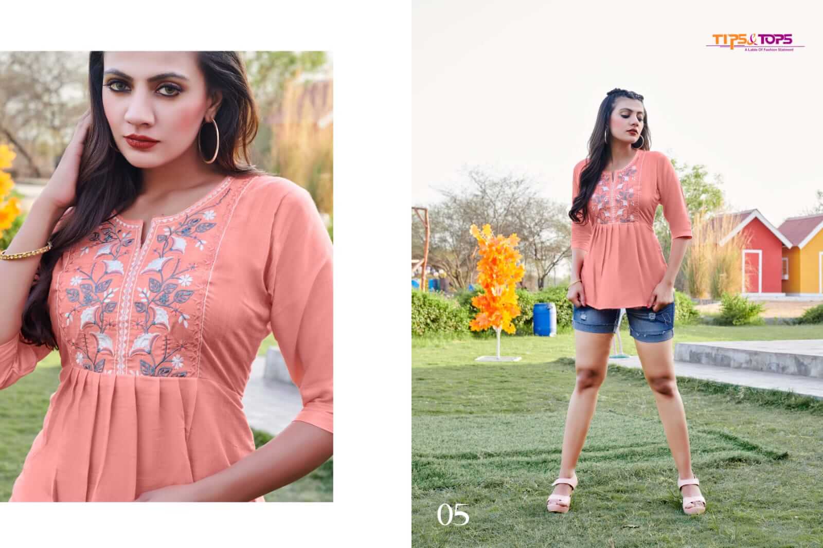 Tips And Tops Pulpy Vol 7 Western Top Wholesale Catalog. Purchase Full Catalog of Ladies Western Tops In Wholesale Price Online