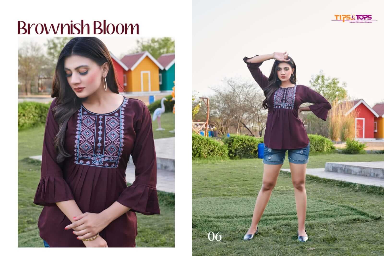 Tips And Tops Pulpy Vol 7 Western Top Wholesale Catalog. Purchase Full Catalog of Ladies Western Tops In Wholesale Price Online