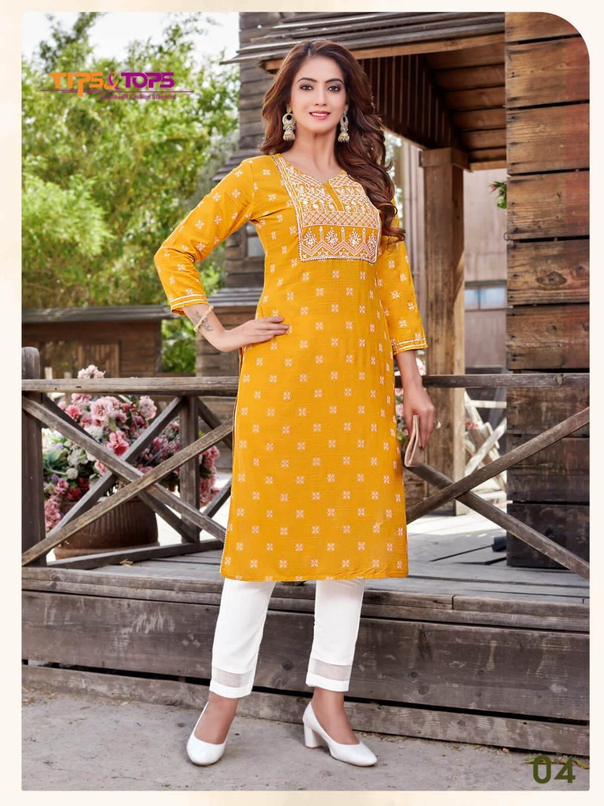 Tips And Tops Satrangi Party Wear Kurti With Pant Wholesale Catalog. Purchase Full Catalog of Party Wear Kurti With Pant In Wholesale Price Online