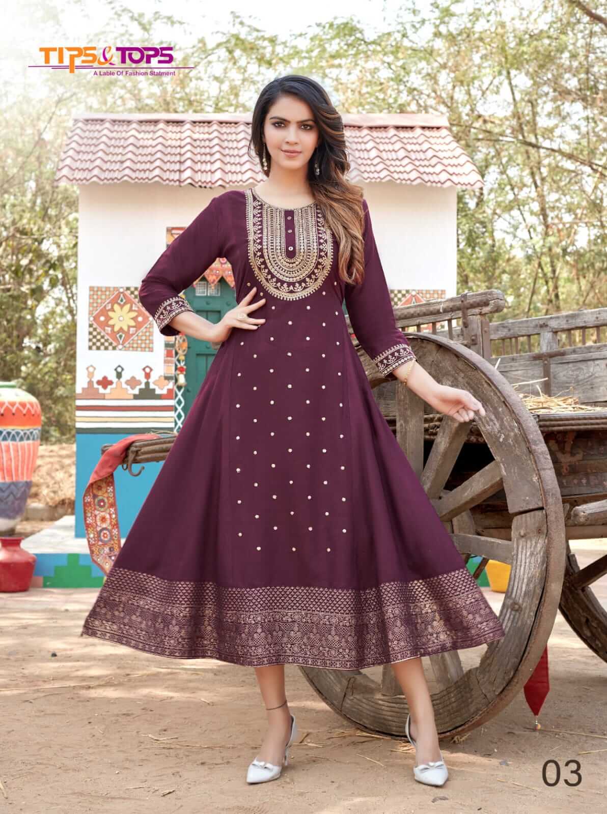 Tips And Tops Span Party Wear Kurti Catalog In Wholesale Price. Purchase Full Catalog of Tips And Tops Span In Wholesale Price Online