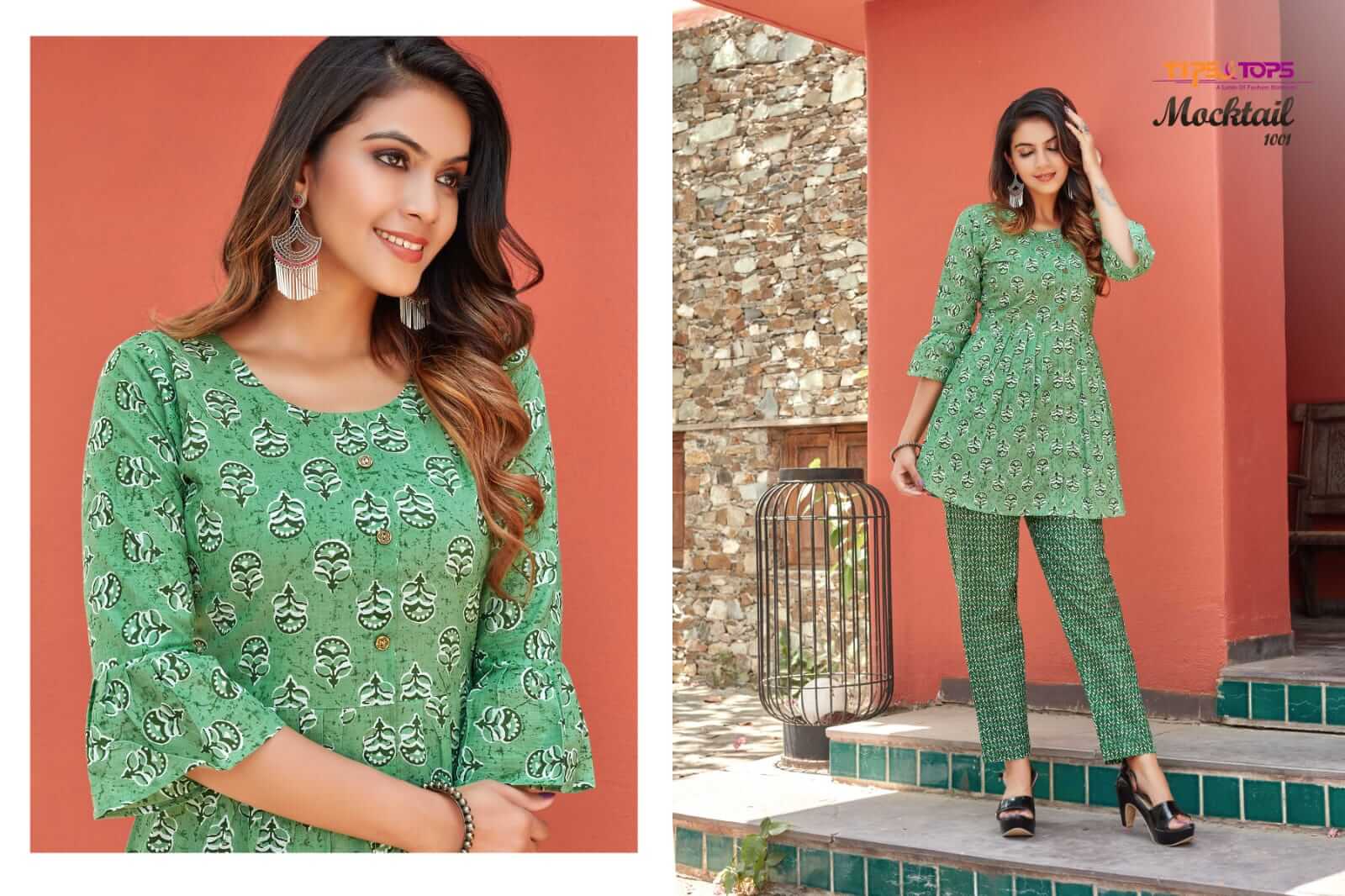 Tips And Tops Mocktail Fancy Kurti With Bottom Catalog In Wholesale Price. Purchase Full Catalog of Tips And Tops Mocktail In Wholesale Price Online