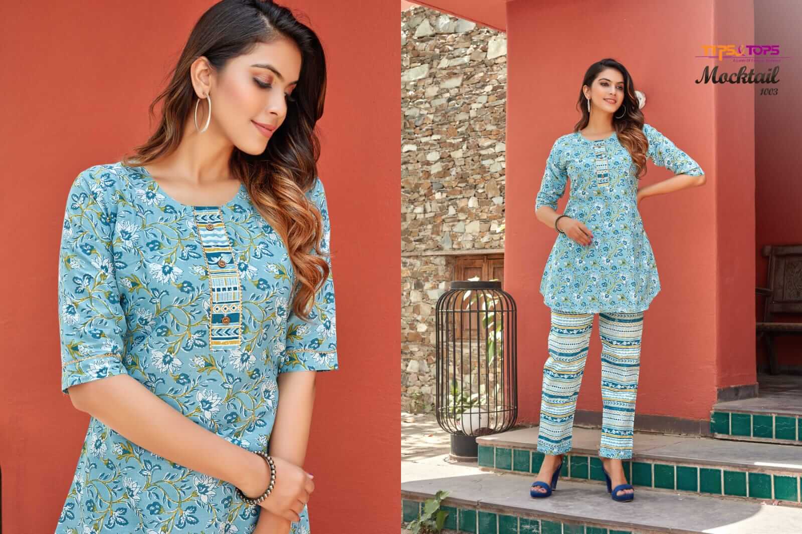 Tips And Tops Mocktail Fancy Kurti With Bottom Catalog In Wholesale Price. Purchase Full Catalog of Tips And Tops Mocktail In Wholesale Price Online