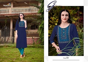 Vardan Cloud Vol 2 Kurtis Nira Cotton Wholesale Catalog, Buy Full Catalog of Vardan Cloud Vol 2 Kurtis Nira Cotton At Wholesale Price