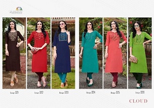 Vardan Cloud Vol 2 Kurtis Nira Cotton Wholesale Catalog, Buy Full Catalog of Vardan Cloud Vol 2 Kurtis Nira Cotton At Wholesale Price