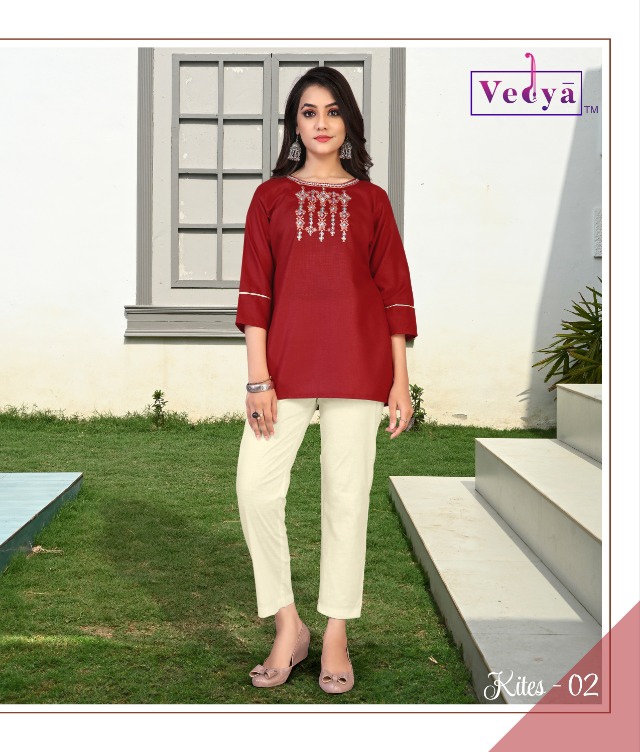 Vedya Kites Tunics Top Wholesale Catalog. Purchase Full Catalog of Tunics Top In Wholesale Price Online