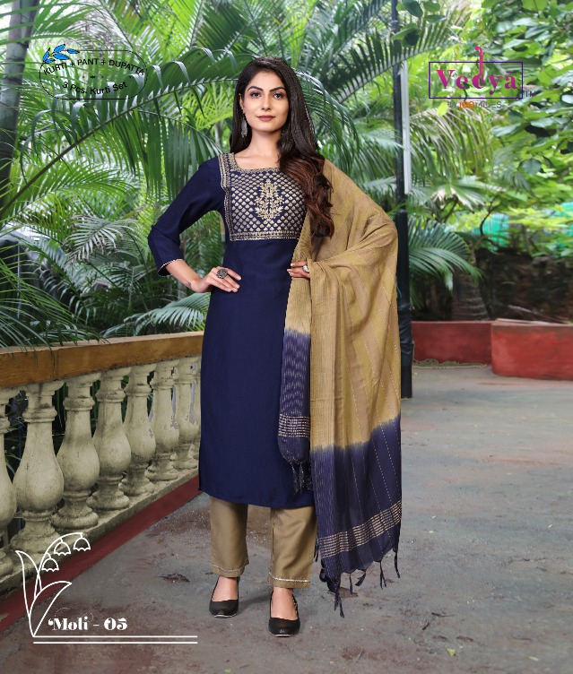 Vedya Moli Readymade Dress Wholesale Catalog. Purchase Full Catalog of Readymade Dress In Wholesale Price Online