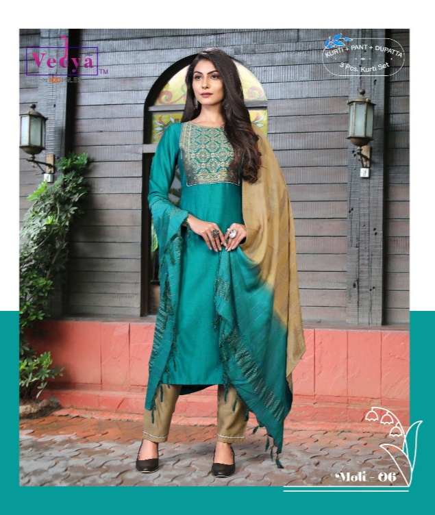 Vedya Moli Readymade Dress Wholesale Catalog. Purchase Full Catalog of Readymade Dress In Wholesale Price Online