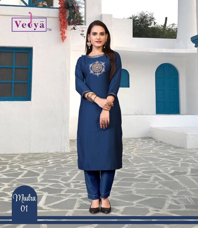 Vedya Mudra Kurti Catalog In Wholesale Price. Purchase Full Catalog of Vedya Mudra Catalog In Wholesale price