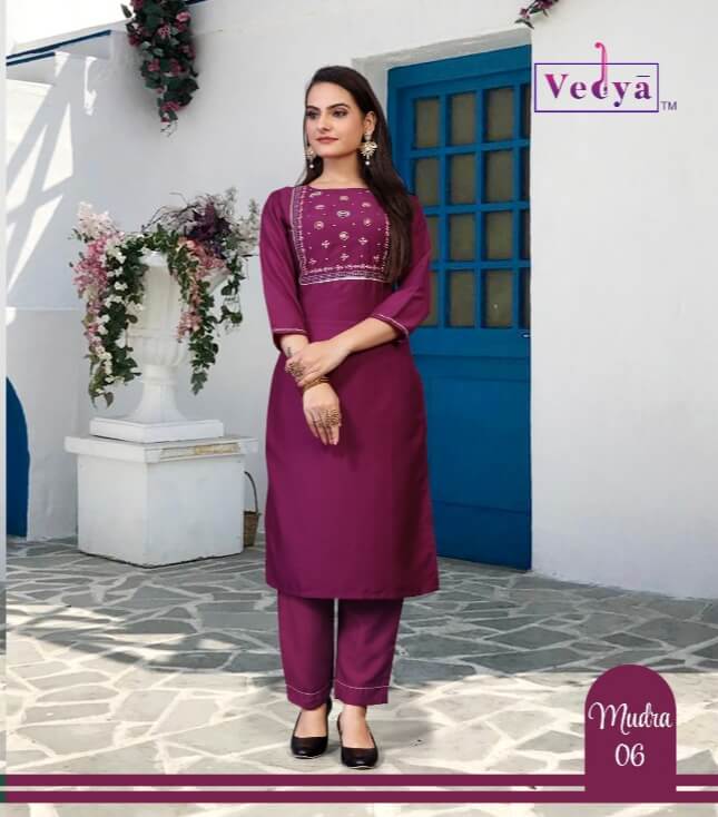 Vedya Mudra Kurti Catalog In Wholesale Price. Purchase Full Catalog of Vedya Mudra Catalog In Wholesale price