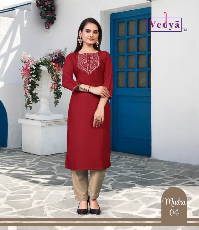 Vedya Mudra Kurti Catalog In Wholesale Price. Purchase Full Catalog of Vedya Mudra Catalog In Wholesale price