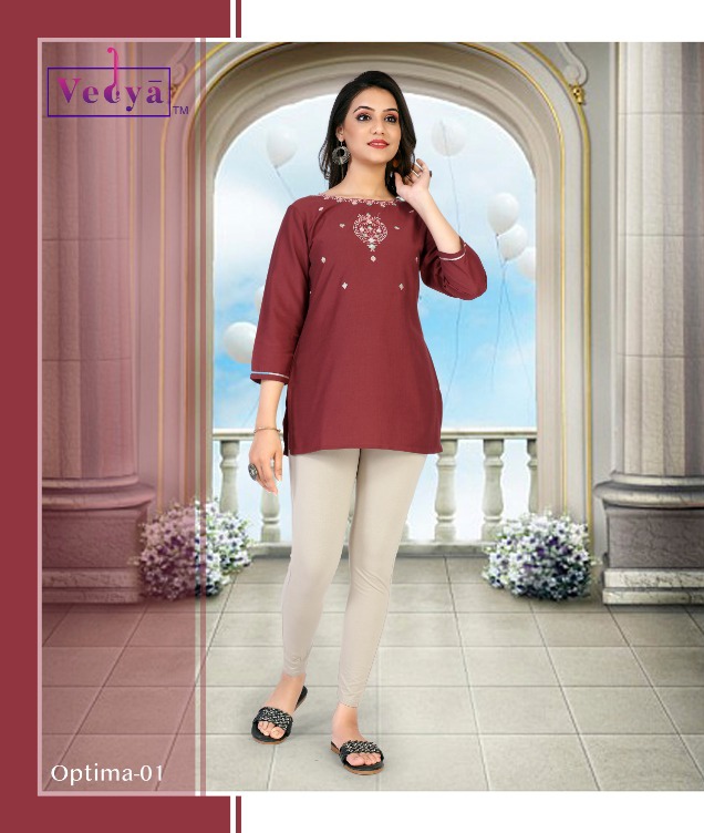 Vedya Optima Tunics Tops Wholesale Catalog. Purchase Full Catalog of Tunics Tops In Wholesale Price Online