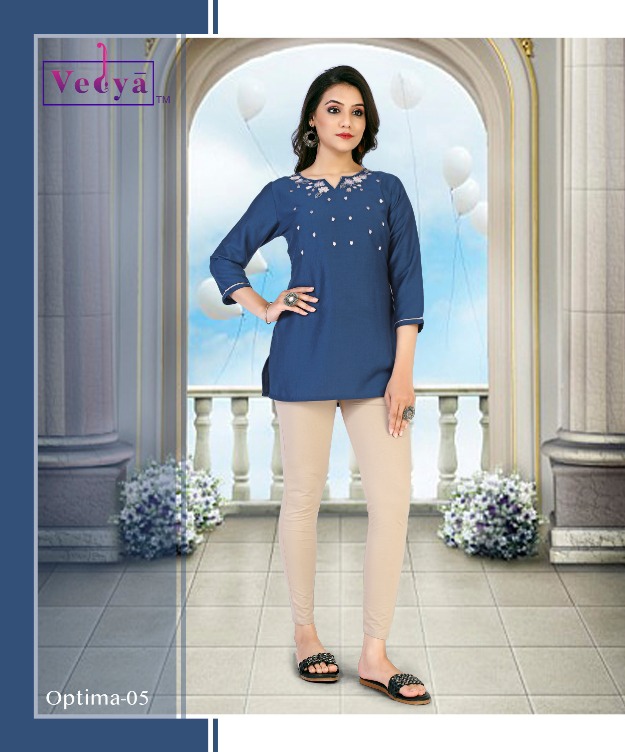 Vedya Optima Tunics Tops Wholesale Catalog. Purchase Full Catalog of Tunics Tops In Wholesale Price Online