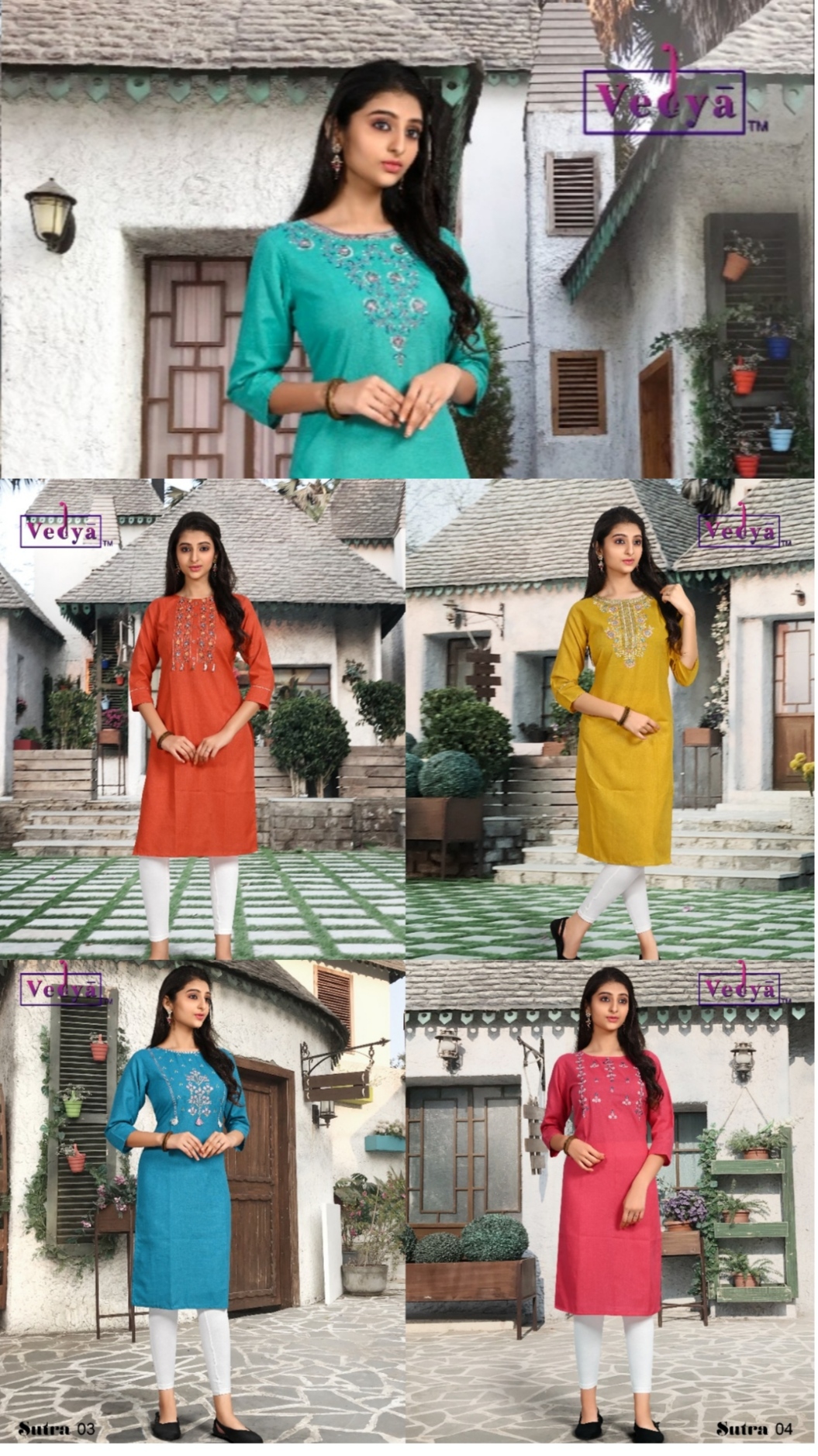 Vedya Sutra Kurta Wholesale Collection, Buy Full Catalog of Vedya Sutra Kurta At Wholesale Price