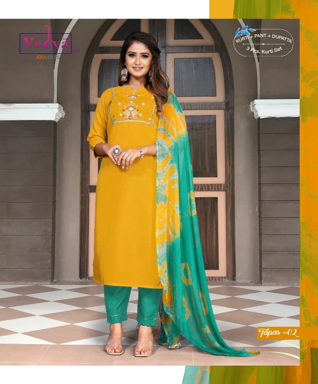 Vedya Tapas Readymade Dress Wholesale Catalog. Purchase Full Catalog of Readymade Dress In Wholesale Price Online