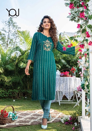 Wanna Blossom 2 Kurti Pant Wholesale Catalog, Buy Full Catalog of Wanna Blossom 2 Kurti Pant At Wholesale Price