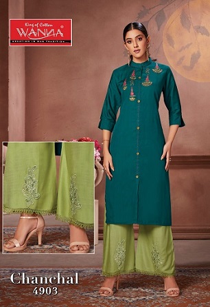 Wanna Chanchal Kurti With Plazzo Wholesale Catalog, Buy Full Catalog of Wanna Chanchal Kurti With Plazzo At Wholesale Price