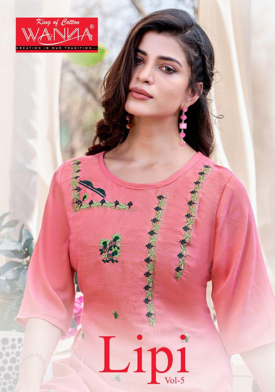 Wanna Lipi Vol 5 Daily Wear Kurti Catalog In Wholesale Price