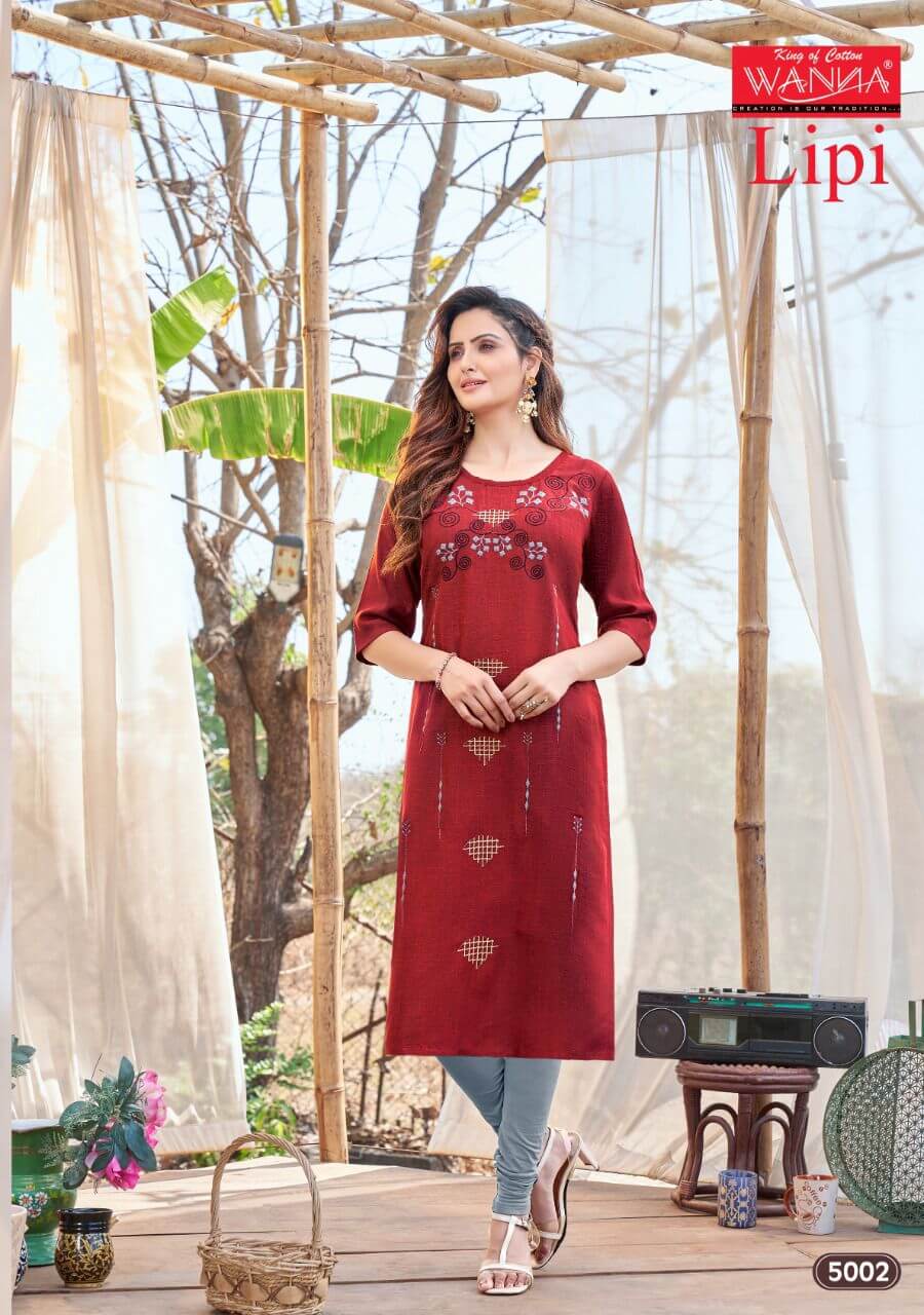 Wanna Lipi Vol 5 Daily Wear Kurti Catalog In Wholesale Price. Purchase Full Catalog of Lipi Vol 5 In Wholesale Price Online