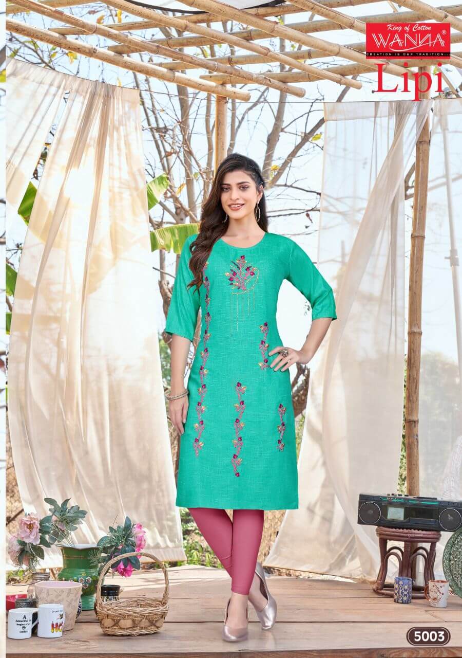 Wanna Lipi Vol 5 Daily Wear Kurti Catalog In Wholesale Price. Purchase Full Catalog of Lipi Vol 5 In Wholesale Price Online