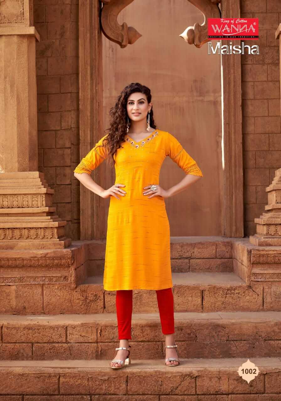 Wanna Maisha Rayon Kurtis Catalog In Wholesale Price. Purchase Full Catalog of Wanna Maisha In Wholesale Price Online