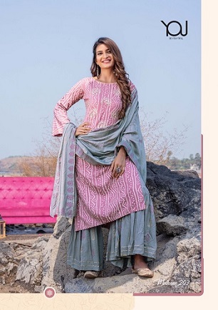 Wanna Malhaar Kurtis with Sharara and Dupatta wholesale catalog, Buy Full catalog of Wanna Malhaar Kurtis with Sharara and Dupatta at wholesale Price