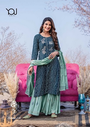 Wanna Malhaar Kurtis with Sharara and Dupatta wholesale catalog, Buy Full catalog of Wanna Malhaar Kurtis with Sharara and Dupatta at wholesale Price