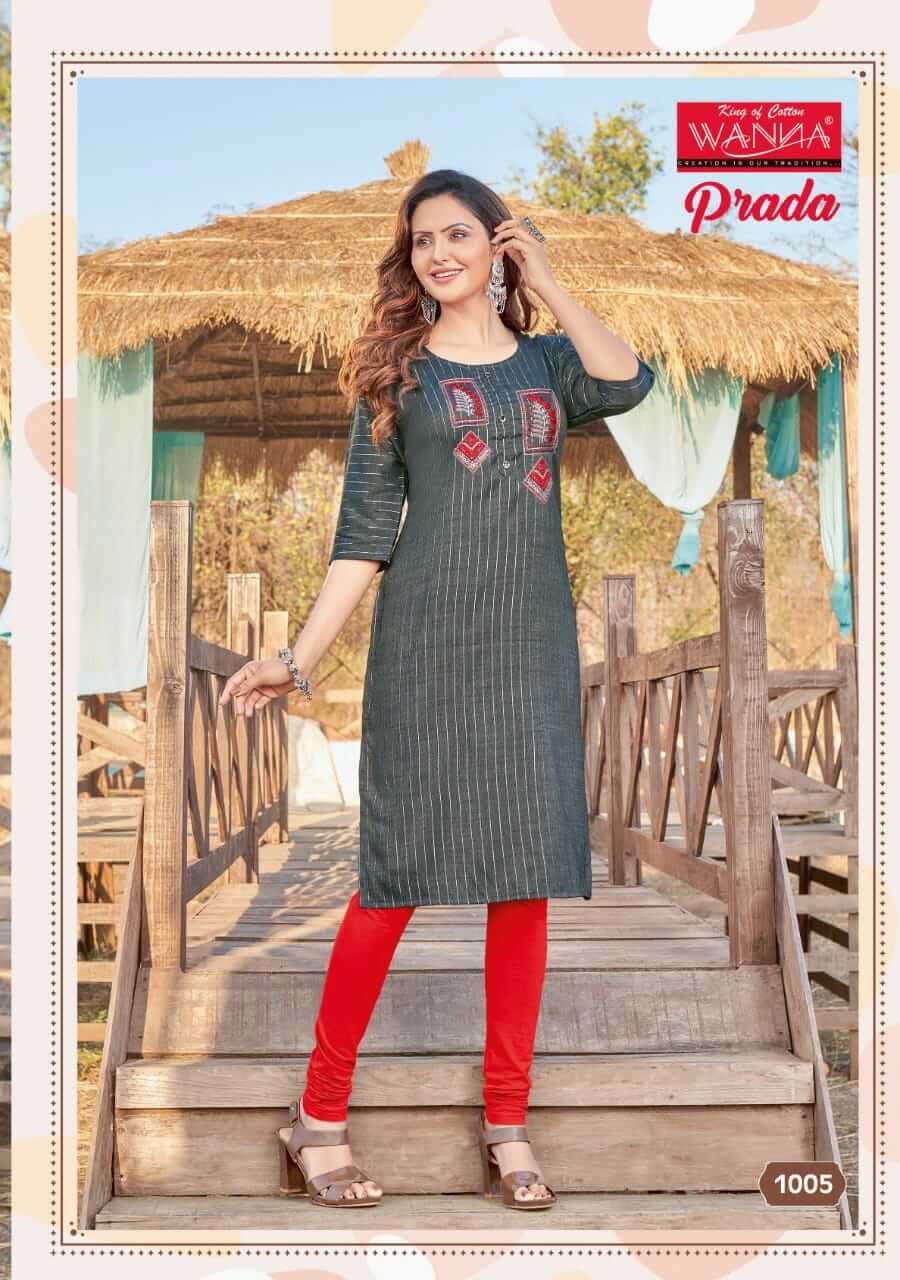 Wanna Prada Daily WearKurti Catalog In Wholesale Price. Purchase Full Catalog of Wanna Prada Catalog In Wholesale Price online