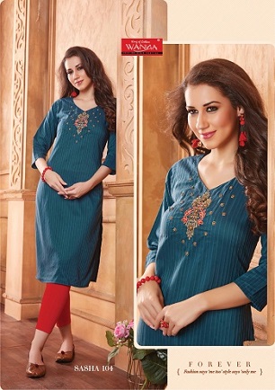 Wanna Sasha Fancy Sober Look Kurtis Wholesale Catalog, Buy Full Catalog of Wanna Sasha Fancy Sober Look Kurtis At Wholesale Price