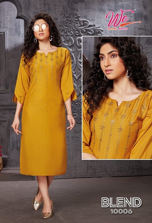 We Blend Kurtis Wholesale Catalog, Buy Full Catalog of We Blend Kurtis At Wholesale Price