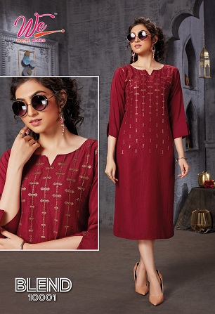 We Blend Kurtis Wholesale Catalog, Buy Full Catalog of We Blend Kurtis At Wholesale Price