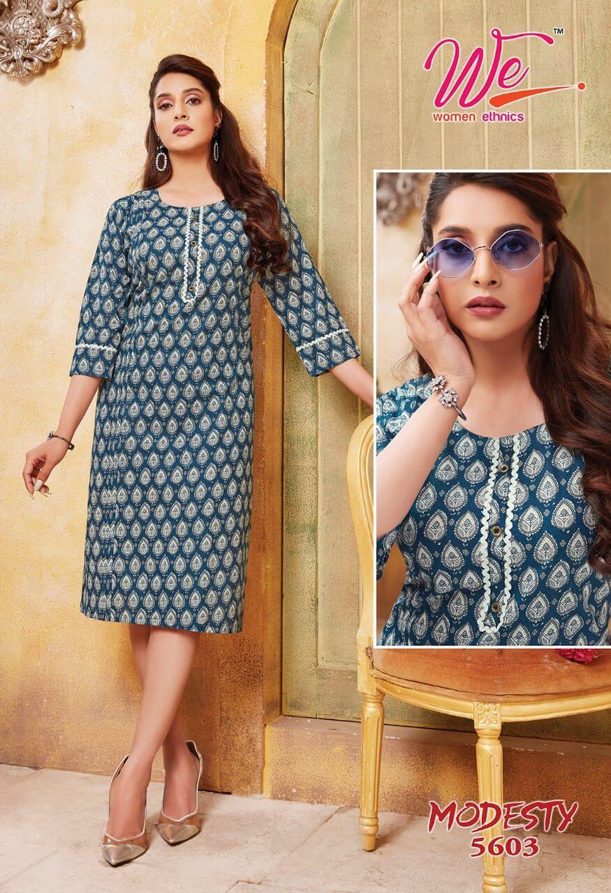 We Modesty Cotton Kurtis Wholesale Catalog. Purchase Full Catalog of Cotton Kurtis In Wholesale Price Online