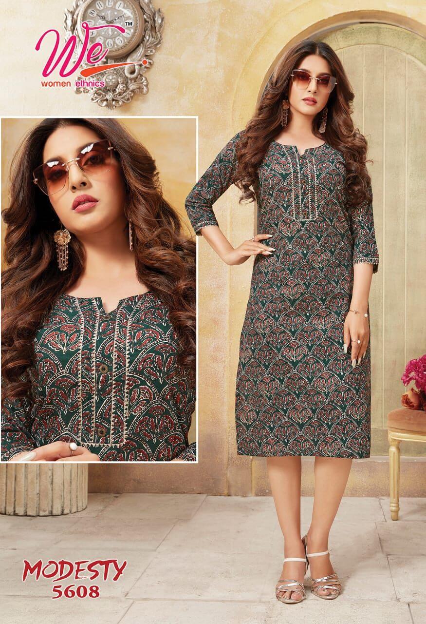 We Modesty Cotton Kurtis Wholesale Catalog. Purchase Full Catalog of Cotton Kurtis In Wholesale Price Online