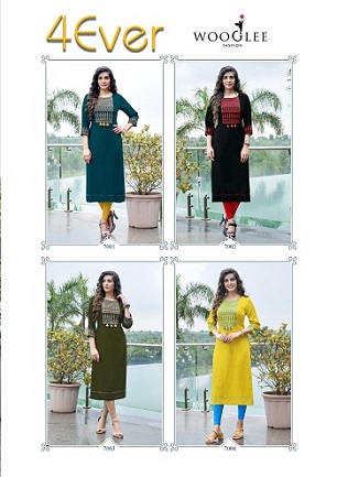 Wooglee 4Ever Kurtis Wholesale Catalog, Buy Full Catalog of Wooglee 4Ever Kurtis At Wholesale Price