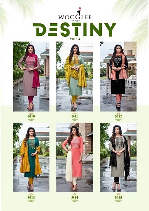 Wooglee Destiny Vol 2 Top Bottom And Dupatta Wholesale Catalog, Buy Full Catalog of Wooglee Destiny Vol 2 Top Bottom And Dupatta At Wholesale Price