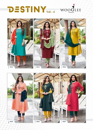 Wooglee Destiny 4 Readymade Dress Wholesale Collection, Buy Full Catalog of Wooglee Destiny 4 Readymade Dress At Wholesale Price