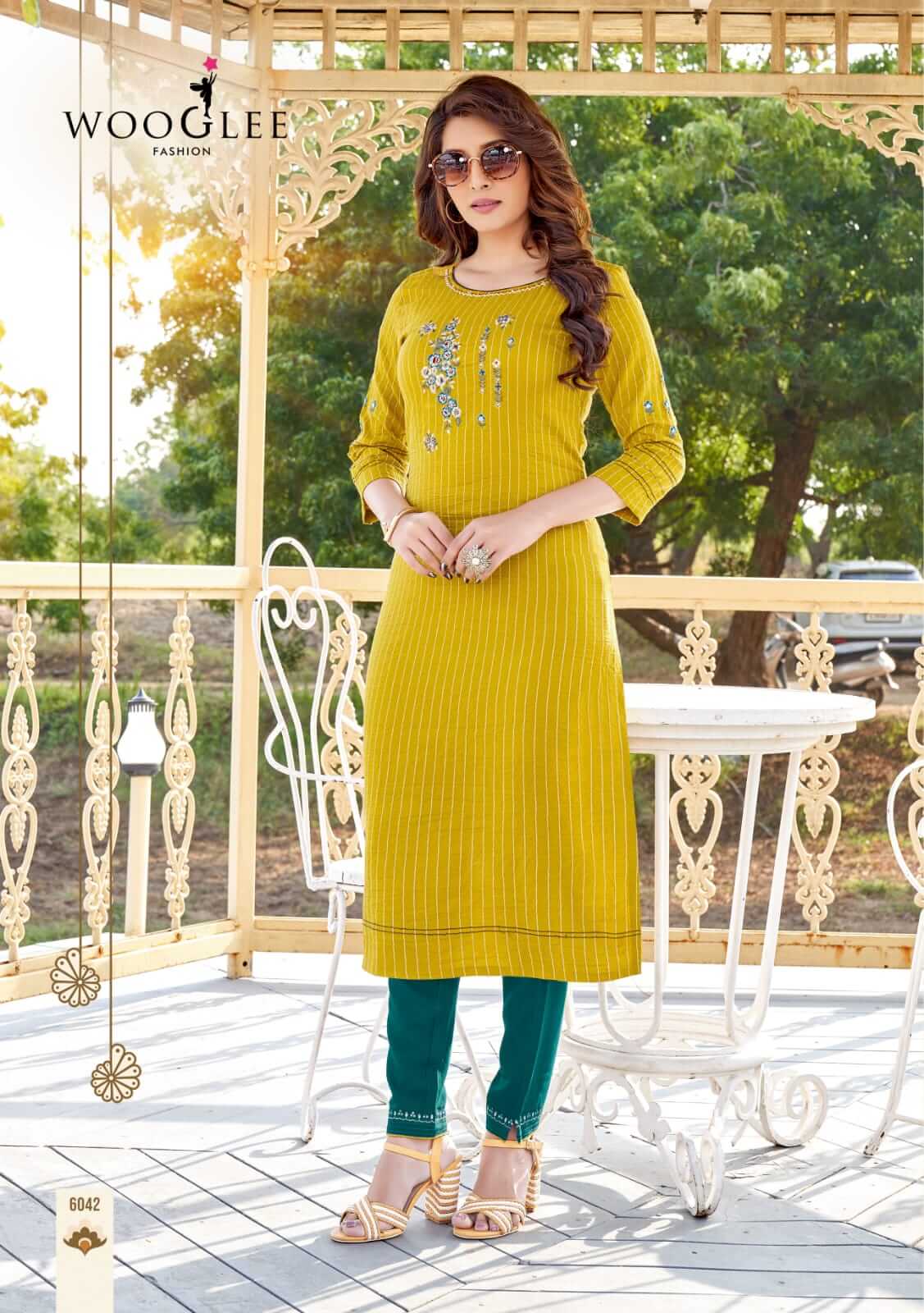 Wooglee Kesar Vol 6 Viscose Kurtis With Pant Wholesale Catalog, Buy Full Catalog of Wooglee Kesar Vol 6 Viscose Kurtis With Pant At Wholesale Price