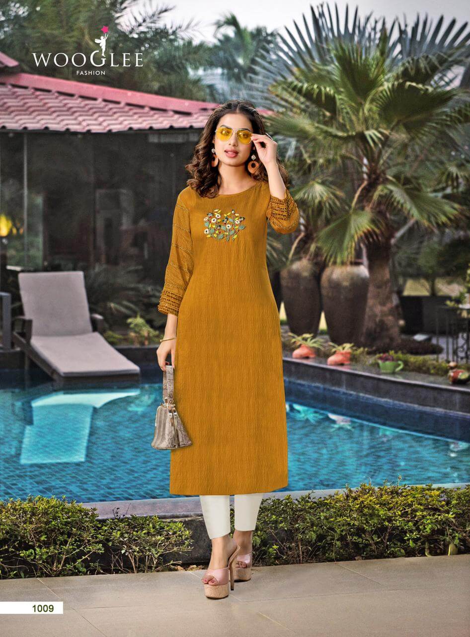 Wooglee Maryam Viscose Kurti Catalog In Wholesale Price. Purchase Full Catalog of Wooglee Maryam In Wholesale Price Online