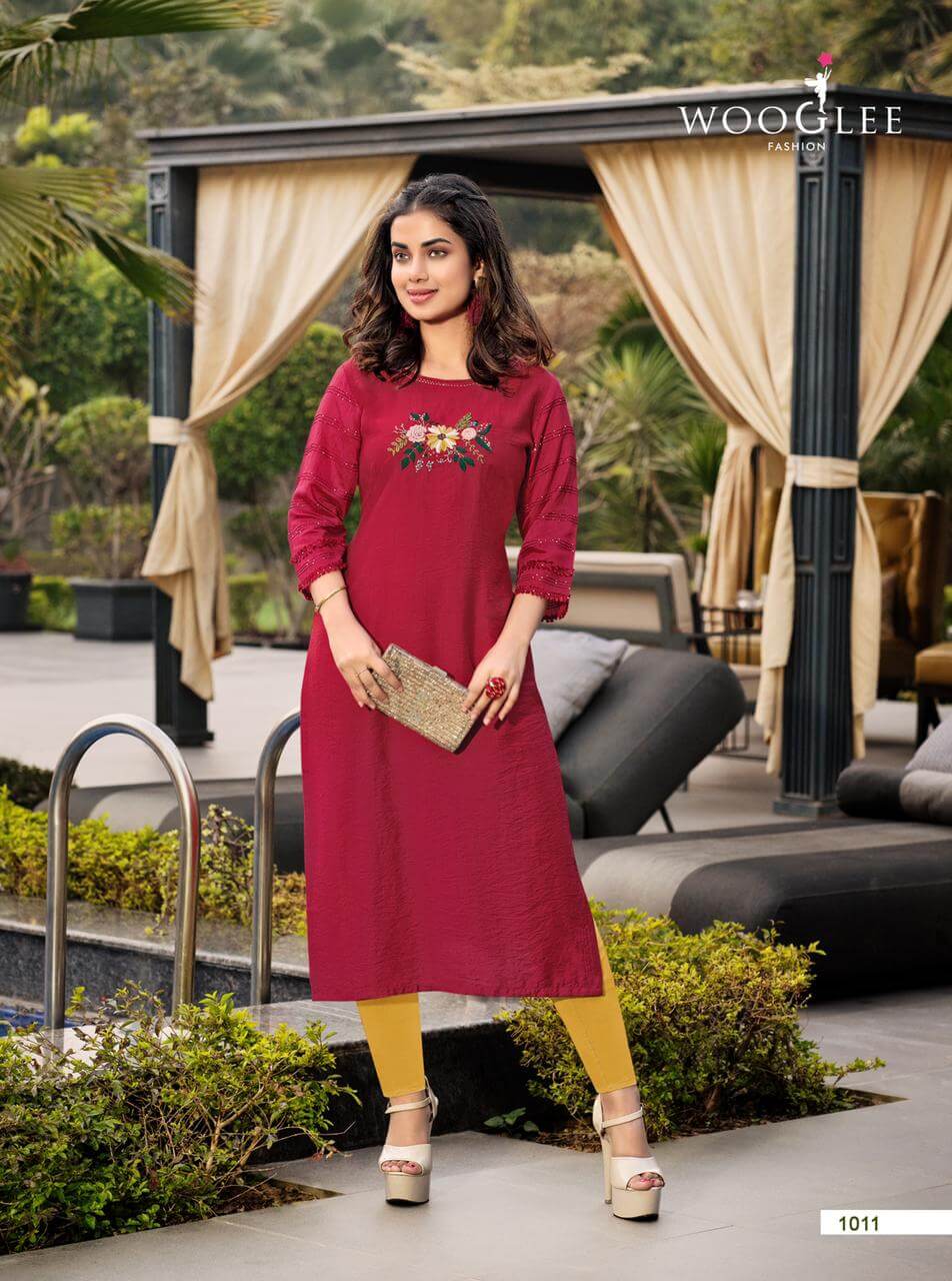 Wooglee Maryam Viscose Kurti Catalog In Wholesale Price. Purchase Full Catalog of Wooglee Maryam In Wholesale Price Online